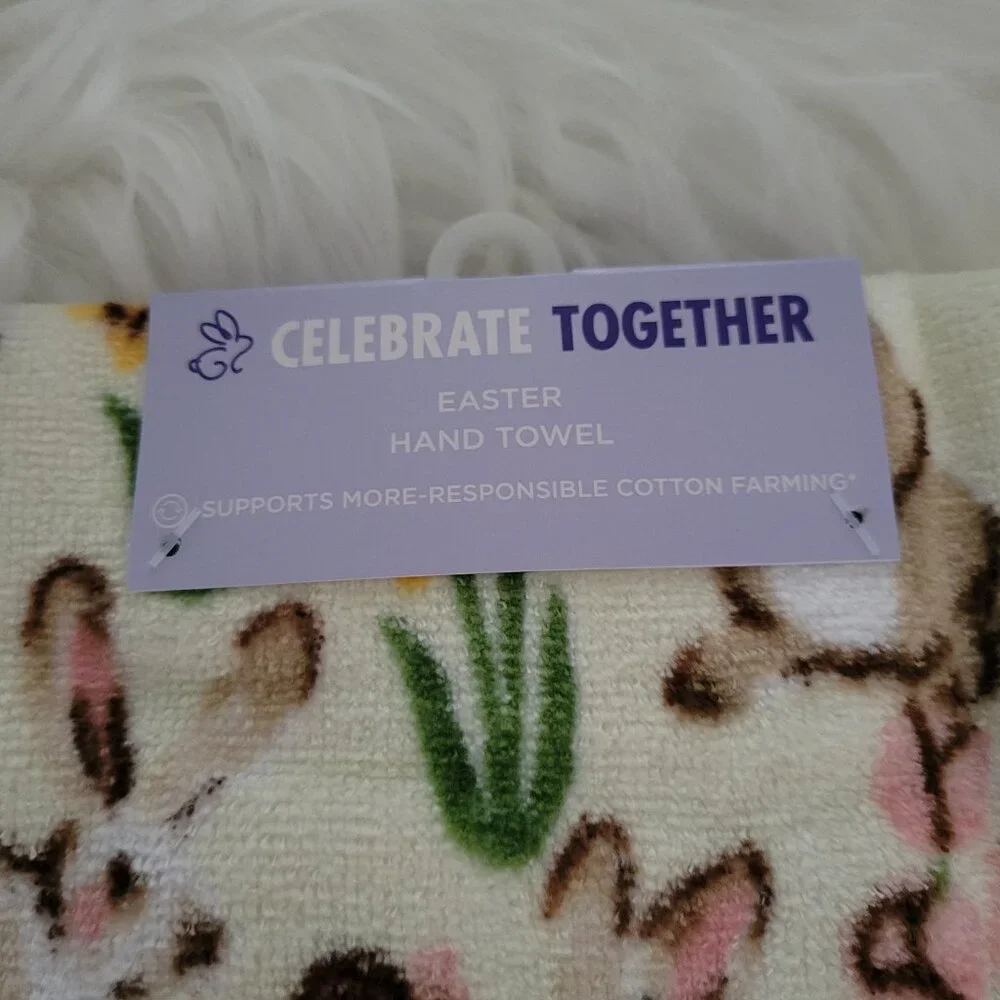 Spring Bunny Design Hand Towel Set